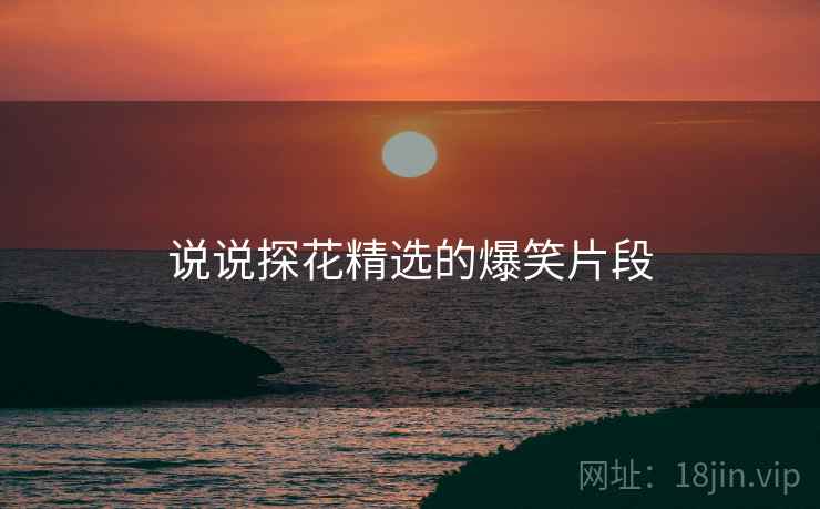 说说糖心vlog精选的爆笑片段
